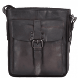Small Vintage Leather Travel Bag Brown : 7993