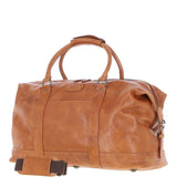 Men's Luxury Leather Weekend Holdall Tan: Austin