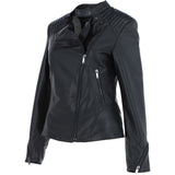 Ashwood Leather Vegetable Tanned Ladies Biker Jacket - Black: AWL-101