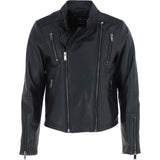 Ashwood Leather Side Zip Biker Jacket Black: AWL-103
