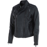 Ashwood Leather Side Zip Biker Jacket Black: AWL-103