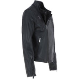 Ashwood Leather Side Zip Biker Jacket Black: AWL-103