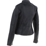 Leather Biker Style Jacket Black : Awl-1201