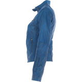Leather Biker Style Jacket Royal Blue : Awl-1201