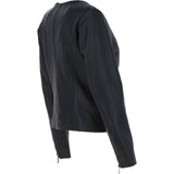 Ashwood Leather Ladies Collarless Side Zip Fashion Jacket Black: AWL-161