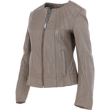 Ashwood Leather Jacket Taupe: AWL-281
