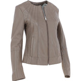 Ashwood Leather Jacket Taupe: AWL-281