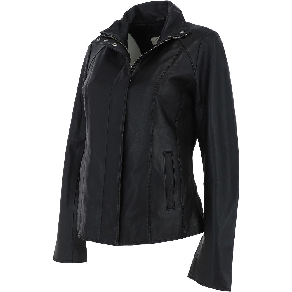 Leather Jacket Black/ani: AWL-529