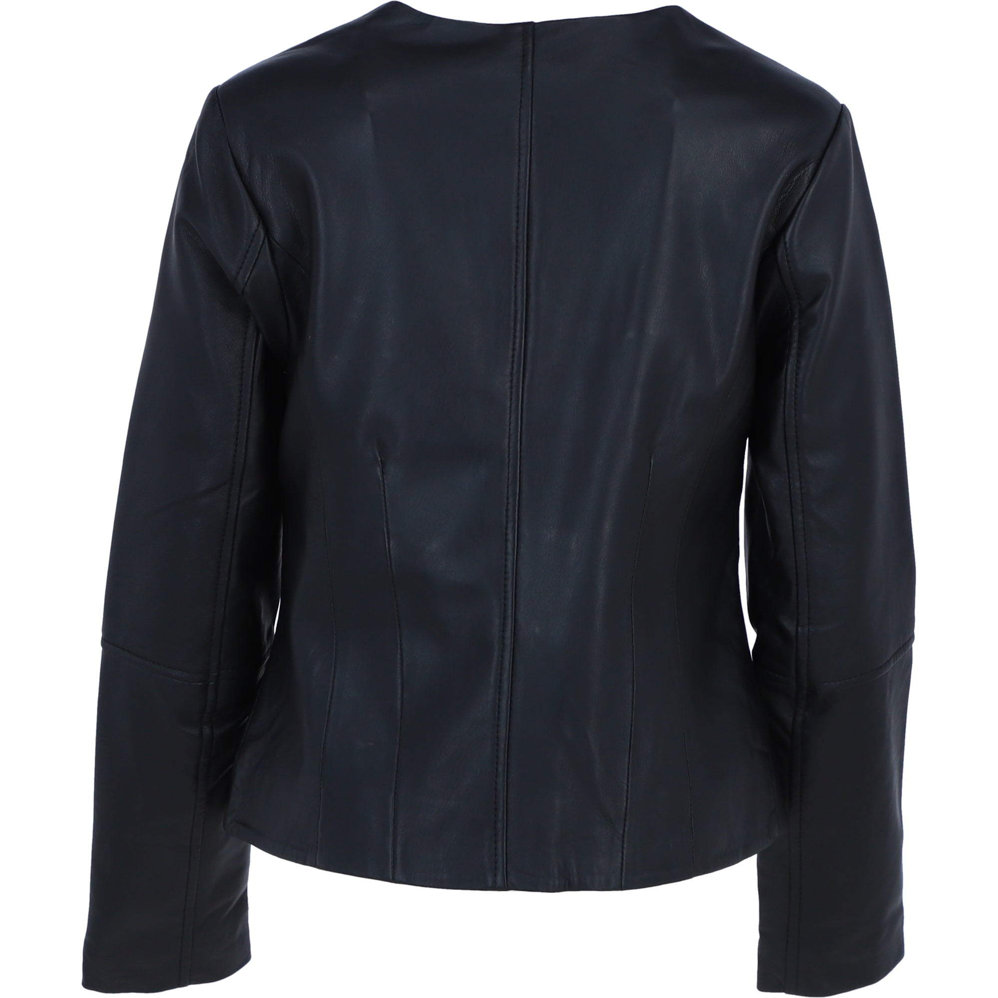 Ashwood Leather V-Neck Real Leather Jacket in Black: AWL-813