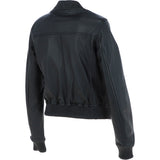 Ladies Leather Bomber Jacket Black : AWL-MIA