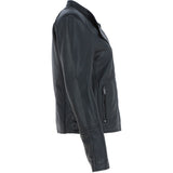 Ladies Leather  Biker Jacket Black: AWL-N30