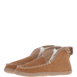 Men's Classic Suede Sheepskin  Booties Slippers Tan: Bentley