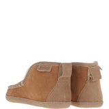 Men's Classic Suede Sheepskin  Booties Slippers Tan: Bentley