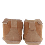 Men's Classic Suede Sheepskin  Booties Slippers Tan: Bentley