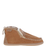 Men's Classic Suede Sheepskin  Booties Slippers Tan: Bentley