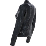 Women's Leather Biker Jacket Black: BikeX
