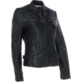 Women's Leather Biker Jacket Black: BikeX