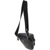 Suede and Leather Luxury Travel Bum Bag Grey: Billy