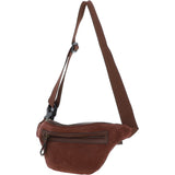 Suede and Leather Luxury Travel Bum Bag Tan: Billy
