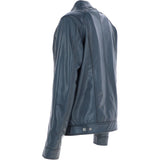 Leather Biker Jacket Navy: BR ROCK 2