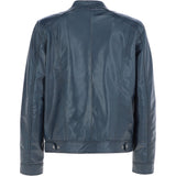 Leather Biker Jacket Navy: BR ROCK 2