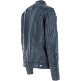 Leather Biker Jacket Navy: BR ROCK 2