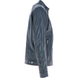 Leather Biker Jacket Navy: BR ROCK 2