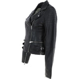 Leather Biker Jacket Black: BR CHELSEA