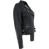 Leather Biker Jacket Black: BR CHELSEA