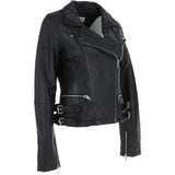Leather Biker Jacket Black: BR CHELSEA