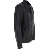 Leather Biker Jacket Black: BR ROCK 2