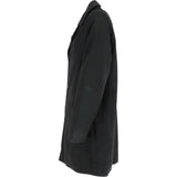Men's 3/4 Nappa Leather Overcoat Black/snu: BUGGATI KNEE