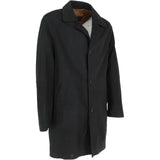 Men's 3/4 Nappa Leather Overcoat Black/snu: BUGGATI KNEE