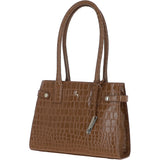 Ashwood Two Section Leather Tote Bag Tan: C-52