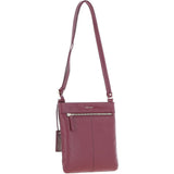 Ashwood Leather Crossbody Bag Bordeaux: 63014/cb3