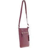 Ashwood Leather Crossbody Bag Bordeaux: 63014/cb3