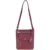 Ashwood Leather Crossbody Bag Bordeaux: CB-5
