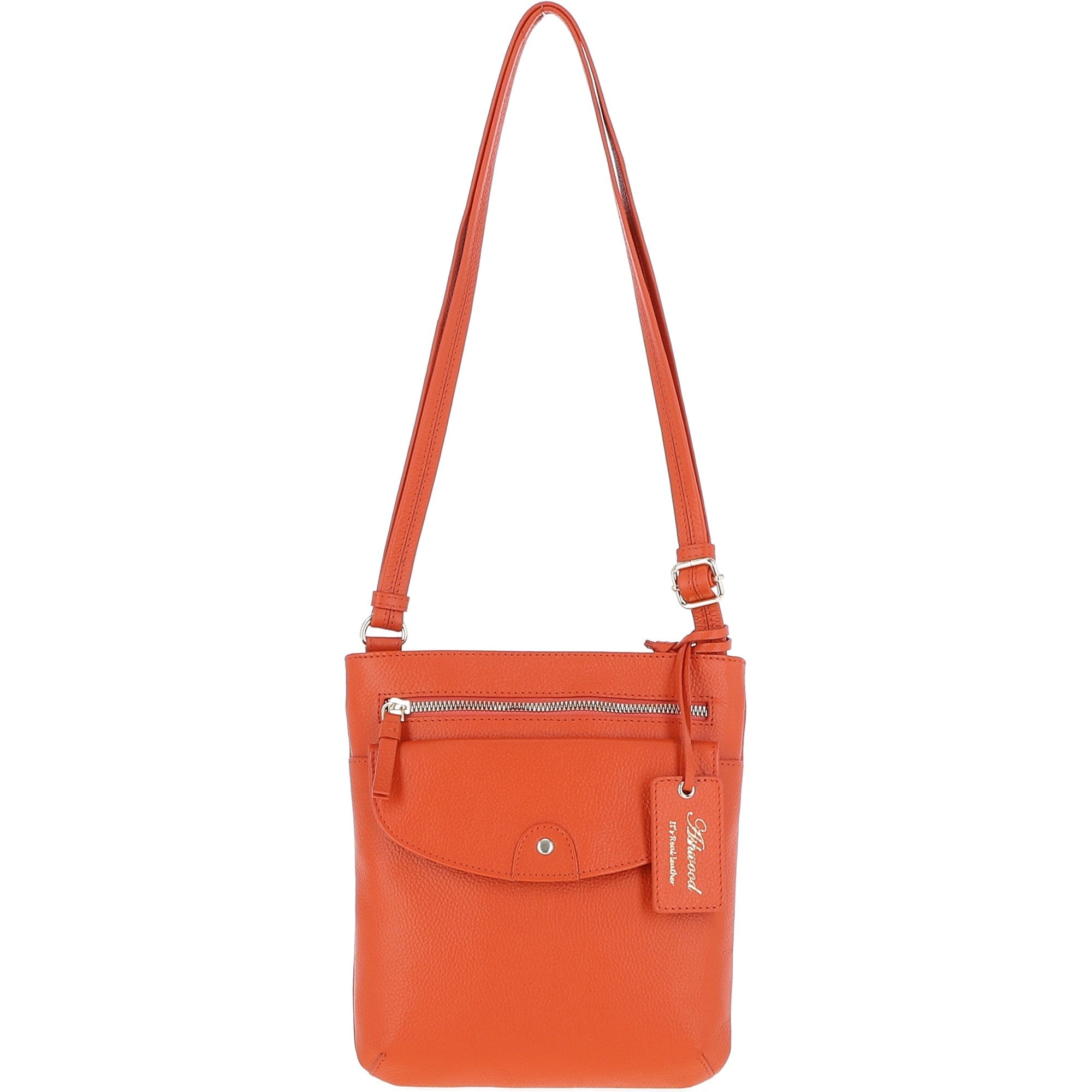 Ashwood Leather Crossbody Bag Orange: CB-5