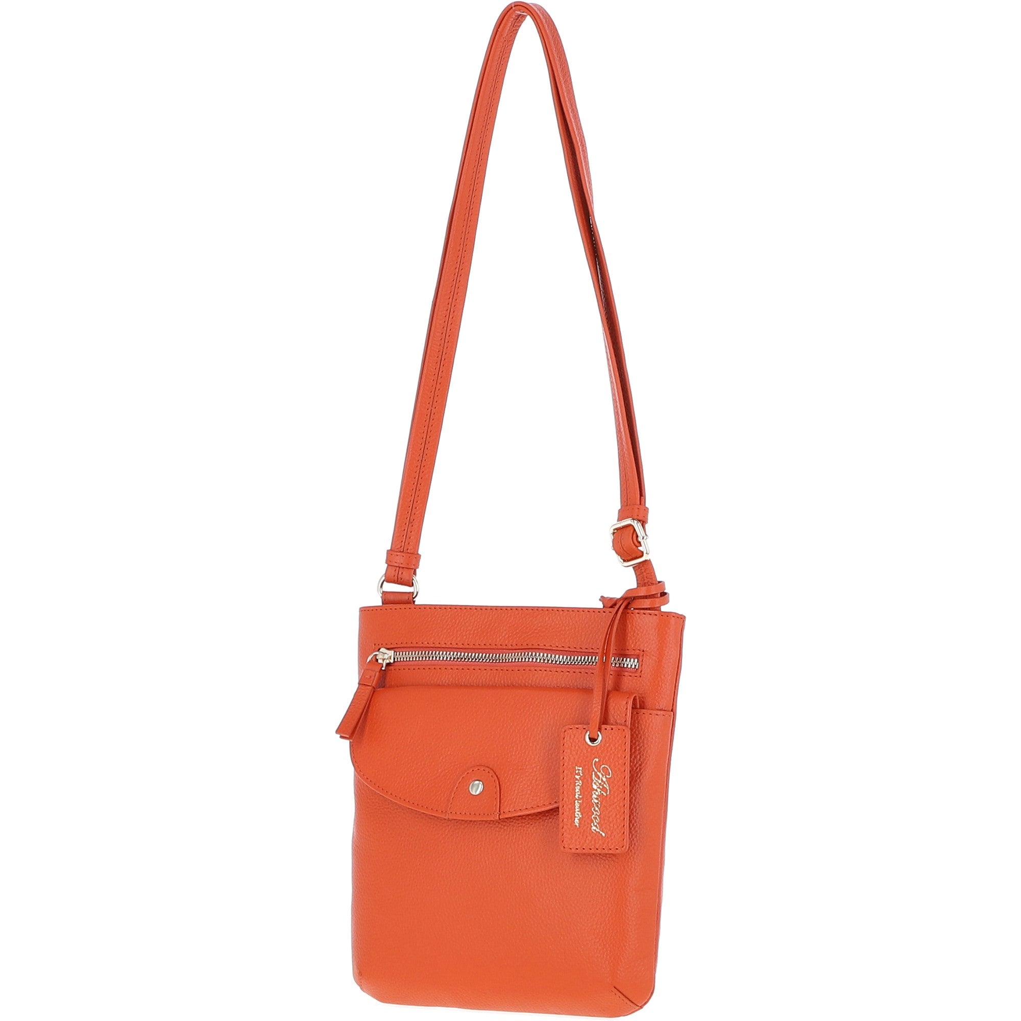 Ashwood Leather Crossbody Bag Orange: CB-5