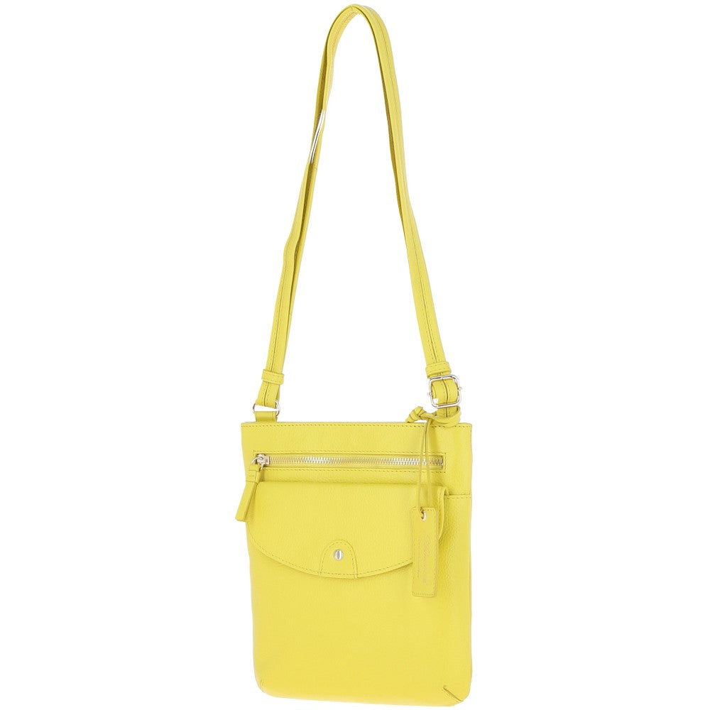 Ashwood Leather Crossbody Bag Yellow: CB-5