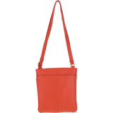 Ashwood Curve  Zip Top Leather Cross Body Bag Orange: CURVE