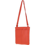 Ashwood Curve  Zip Top Leather Cross Body Bag Orange: CURVE