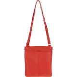 Ashwood Curve Zip Top Leather Cross Body Bag Papaya Orange: CURVE