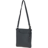 Ashwood Curve Zip Top Leather Cross Body Bag Slate Grey: CURVE