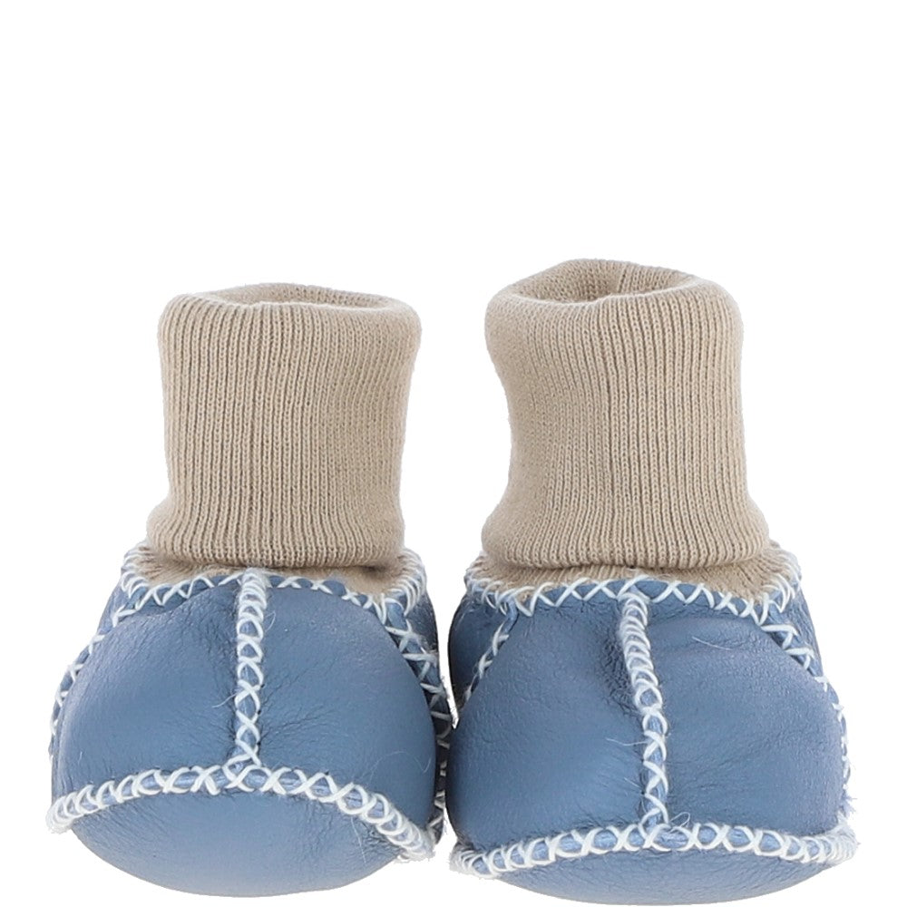 Fenland Unisex Kids Sheepskin Booties Baby Blue: CUTIE BOOTIE