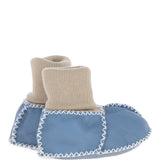 Fenland Unisex Kids Sheepskin Booties Baby Blue: CUTIE BOOTIE