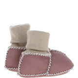 Fenland Unisex Kids Sheepskin Booties Dusty Pink: CUTIE BOOTIE