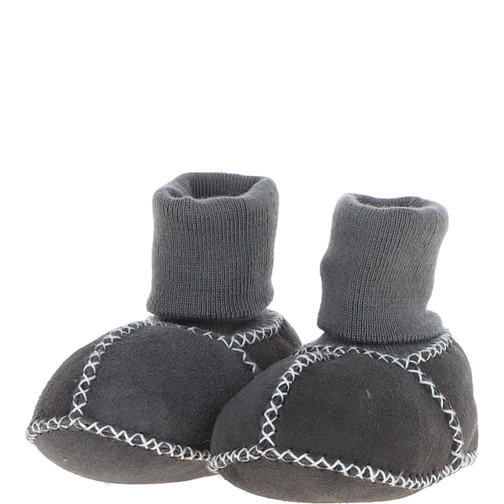 Fenland Unisex Kids Sheepskin Booties Grey: CUTIE BOOTIE