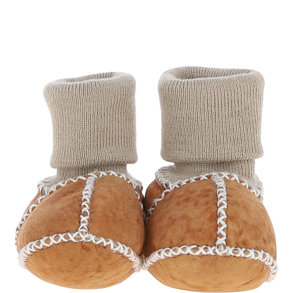 Fenland Unisex Kids Sheepskin Booties Lt Tan: CUTIE BOOTIE