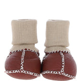 Fenland Unisex Kids Sheepskin Booties Maroon: CUTIE BOOTIE